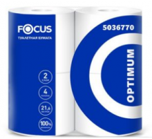 Бумага туалетная Focus Optimum 2сл 4 рулона (уп14шт)