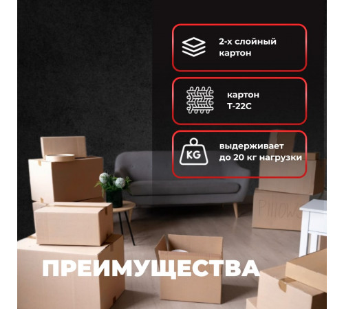 Коробка картонная 240*205*125 Т22С
