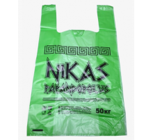 Майка ПНД 30+16*55 20мкм Nikas цвет в ассортименте уп 100шт (пак 2000)